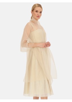 Szal damski wieczorowy transparentny Potis & Verso ze sklepu Eye For Fashion w kategorii Szaliki i chusty damskie - zdjęcie 183648453