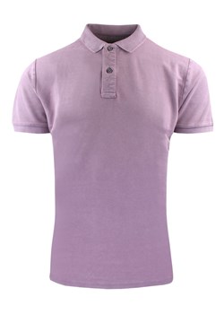 Koszulka Polo, Męska - Adriano Guinari - Zgaszony Liliowy Kolor TSADGSS25poloPINK ze sklepu JegoSzafa.pl w kategorii T-shirty męskie - zdjęcie 183648580