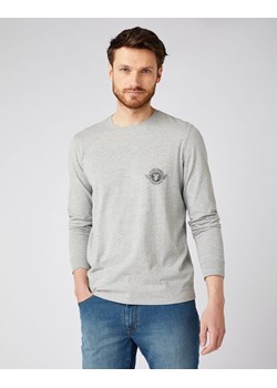 WRANGLER LS BIKER TEE MĘSKA KOSZULKA Z DŁUGIM RĘKAWEM MID GREY MEL W7K5D3X37 112141568 ze sklepu YouNeedit.pl w kategorii T-shirty męskie - zdjęcie 183648632
