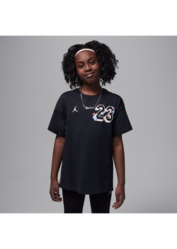 T-shirt o kroju oversize dla dużych dzieci Summer Bloom Jordan - Czerń ze sklepu Nike poland w kategorii Bluzki damskie - zdjęcie 183650774