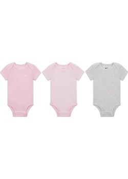 Zestaw body dla niemowląt Mix and Match Nike E1D1 (0–9 M) (3 szt.) - Wielokolorowe ze sklepu Nike poland w kategorii Odzież dla niemowląt - zdjęcie 183650950