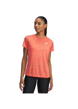 Damska koszulka treningowa Under Armour Tech SSC- Twist - pomarańczowa ze sklepu Sportstylestory.com w kategorii Bluzki damskie - zdjęcie 183651003
