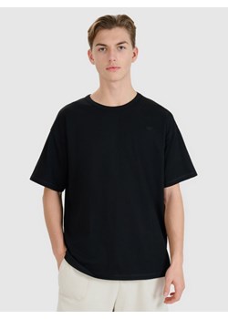 T-shirt oversize uniseks 4F 4FWSS25TTSHU1972 - czarny ze sklepu Sportstylestory.com w kategorii T-shirty męskie - zdjęcie 183651013