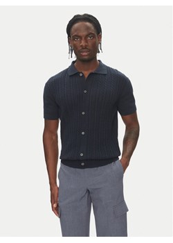 Lindbergh Kardigan 30-804114 Granatowy Slim Fit ze sklepu MODIVO w kategorii Swetry męskie - zdjęcie 183652310
