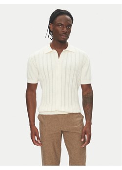 Lindbergh Kardigan 30-804114 Écru Slim Fit ze sklepu MODIVO w kategorii Swetry męskie - zdjęcie 183652341