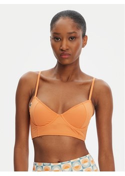 Quiksilver Góra od bikini Melly Top EQWX303137 Miedziany ze sklepu MODIVO w kategorii Stroje kąpielowe - zdjęcie 183652393