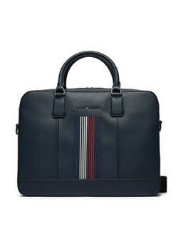 Tommy Hilfiger Torba na laptopa Coated Canvas Computer Bag AM0AM12492 Granatowy ze sklepu MODIVO w kategorii Torby na laptopa - zdjęcie 183652461