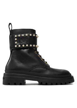 LOVE MOSCHINO Trapery JA24235G0LIA0000 Czarny ze sklepu MODIVO w kategorii Workery damskie - zdjęcie 183652550