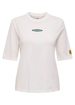 ONLY T-Shirt Phoebe 15351369 Biały Regular Fit ze sklepu MODIVO w kategorii Bluzki damskie - zdjęcie 183652671