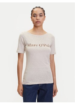 Marc O'Polo T-Shirt 504 2261 51231 Beżowy Regular Fit ze sklepu MODIVO w kategorii Bluzki damskie - zdjęcie 183652742