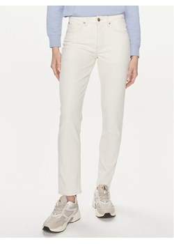 Lee Jeansy Rider 112349001 Biały Straight Fit ze sklepu MODIVO w kategorii Jeansy damskie - zdjęcie 183652973