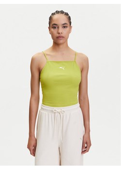 Puma Top Ess 629771 Zielony Slim Fit ze sklepu MODIVO w kategorii Bluzki damskie - zdjęcie 183653000