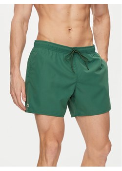 Lacoste Szorty kąpielowe MH6270 Zielony Regular Fit ze sklepu MODIVO w kategorii Kąpielówki - zdjęcie 183653041