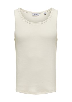 Only & Sons Tank top Tanner 22030217 Écru Regular Fit ze sklepu MODIVO w kategorii T-shirty męskie - zdjęcie 183653151