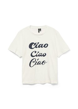 Vero Moda T-Shirt Sonna 10327143 Biały Regular Fit ze sklepu MODIVO w kategorii Bluzki damskie - zdjęcie 183653222