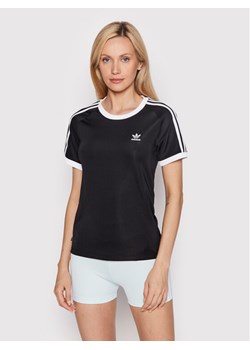 adidas T-Shirt adicolor Classics 3-Stripes HM6411 Czarny Slim Fit ze sklepu MODIVO w kategorii Bluzki damskie - zdjęcie 183653234