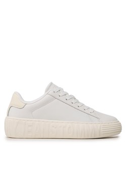 Sneakersy Tommy Jeans Tjw New Cupsole Leather Lc EN0EN02212 Écru ze sklepu eobuwie.pl w kategorii Buty sportowe damskie - zdjęcie 183658790