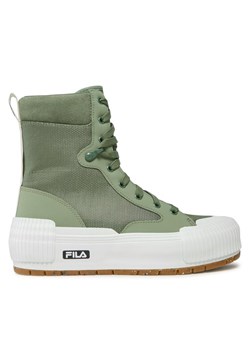 Trampki Fila Cityblock High Platform Wmn FFW0375.60045 Zielony ze sklepu eobuwie.pl w kategorii Trampki damskie - zdjęcie 183658863