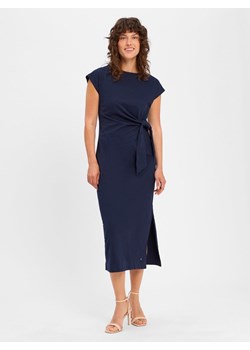 Tommy Hilfiger Sukienka damska Kobiety Bawełna granatowy jednolity ze sklepu vangraaf w kategorii Sukienki - zdjęcie 183661572