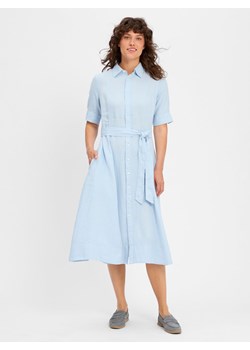 Polo Ralph Lauren Lniana sukienka damska Kobiety len jasnoniebieski jednolity ze sklepu vangraaf w kategorii Sukienki - zdjęcie 183661630