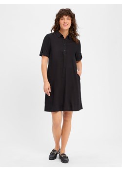 comma casual identity Sukienka damska z lnu Kobiety len czarny jednolity - id: 776600-0001-00340 - marki comma, - 183661643 comma casual identity Sukienka damska z lnu Kobiety len czarny jednolity ze sklepu vangraaf w kategorii Sukienki - zdjęcie 183661643