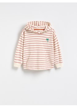Reserved - Longsleeve w paski - złamana biel ze sklepu Reserved w kategorii Bluzy chłopięce - zdjęcie 183662264