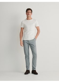 Reserved - T-shirt slim fit - złamana biel ze sklepu Reserved w kategorii T-shirty męskie - zdjęcie 183662291