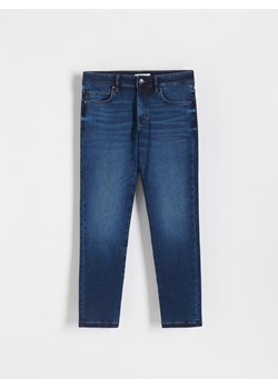 Reserved - Jeansy slim z efektem sprania - granatowy - id: 4820C-59J - marki Reserved - 183662321 Reserved - Jeansy slim z efektem sprania - granatowy ze sklepu Reserved w kategorii Jeansy męskie - zdjęcie 183662321