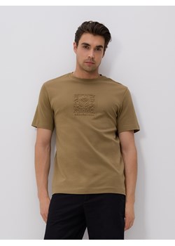 Reserved - T-shirt regular z aplikacją - oliwkowy ze sklepu Reserved w kategorii T-shirty męskie - zdjęcie 183662444