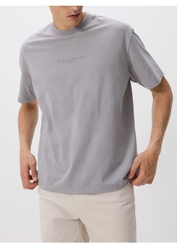 Reserved - T-shirt boxy z nadrukiem - szary ze sklepu Reserved w kategorii T-shirty męskie - zdjęcie 183662464