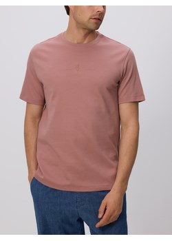 Reserved - T-shirt regular z haftem - jasnofioletowy ze sklepu Reserved w kategorii T-shirty męskie - zdjęcie 183665044