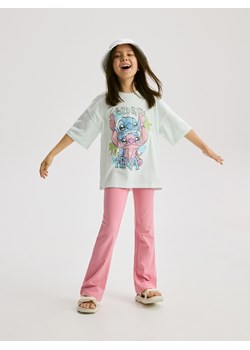 Reserved - T-shirt Lilo i Stitch - jasnoturkusowy ze sklepu Reserved w kategorii Bluzki dziewczęce - zdjęcie 183665093