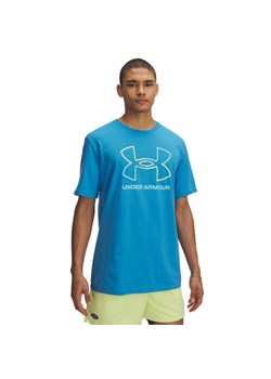 Męski t-shirt z nadrukiem Under Armour UA Gl Foundation Update SS - niebieski ze sklepu Sportstylestory.com w kategorii T-shirty męskie - zdjęcie 183666194