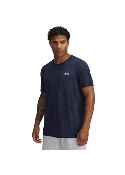 Męska koszulka treningowa Under Armour Vanish Seamless Novelty SS - granatowa ze sklepu Sportstylestory.com w kategorii T-shirty męskie - zdjęcie 183666332