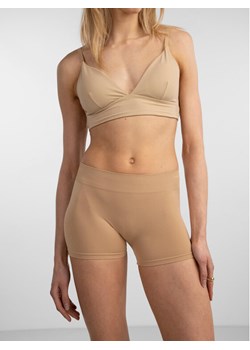 Pieces Szorty materiałowe 17065440 Beżowy Slim Fit ze sklepu MODIVO w kategorii Piżamy damskie - zdjęcie 183669521