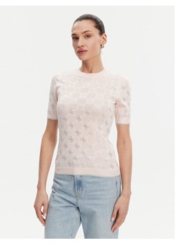 Guess Sweter W5GR20 Z3D60 Różowy Regular Fit ze sklepu MODIVO w kategorii Swetry damskie - zdjęcie 183669634
