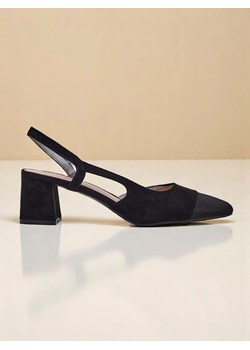 Royalfashion Damskie czółenka na niskim obcasie z ozdobnym noskiem Eleganzo ze sklepu royalfashion.pl w kategorii Czółenka - zdjęcie 183671022
