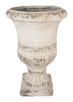 Clayre &amp; Eef Doniczka w kolorze beżowym - wys. 68 x Ø 46 cm ze sklepu Limango Polska w kategorii Doniczki i osłonki - zdjęcie 183673981