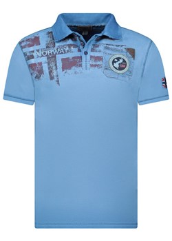 Geographical Norway Koszulka polo &quot;Kimac&quot; w kolorze niebieskim ze sklepu Limango Polska w kategorii T-shirty męskie - zdjęcie 183675604