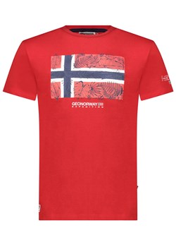 Geographical Norway Koszulka &quot;Jpalm&quot; w kolorze czerwonym ze sklepu Limango Polska w kategorii T-shirty męskie - zdjęcie 183675672