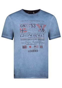 Geographical Norway Koszulka &quot;Jorick&quot; w kolorze niebieskim ze sklepu Limango Polska w kategorii T-shirty męskie - zdjęcie 183675680