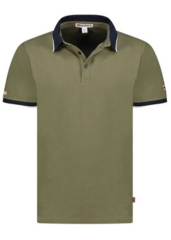 Geographical Norway Koszulka polo &quot;Kara&quot; w kolorze khaki ze sklepu Limango Polska w kategorii T-shirty męskie - zdjęcie 183675700