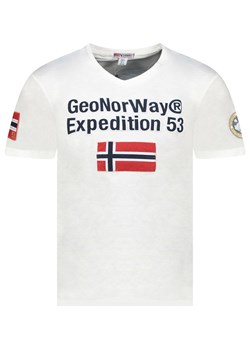 Geographical Norway Koszulka &quot;Jimdo&quot; w kolorze białym ze sklepu Limango Polska w kategorii T-shirty męskie - zdjęcie 183675724