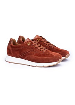 LLOYD Skórzane sneakersy &quot;Adron&quot; w kolorze jasnobrązowym ze sklepu Limango Polska w kategorii Buty sportowe męskie - zdjęcie 183676301