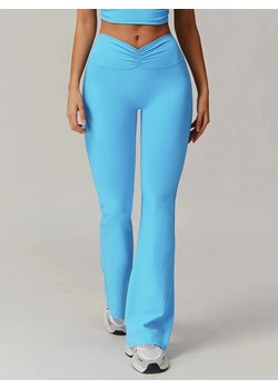 Legginsy sportowe - Błękitny / S - id: 10197632254298 - marki Scr - 183677204 Legginsy sportowe - Błękitny / S ze sklepu Valetta.pl w kategorii Spodnie damskie - zdjęcie 183677204