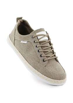 Buty męskie espadryle khaki Nowacki 0017-E beżowy ze sklepu ButyModne.pl w kategorii Espadryle męskie - zdjęcie 183677700