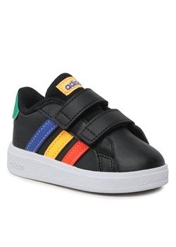 Sneakersy adidas Grand Court Lifestyle Hook and Loop Shoes HP8918 Czarny ze sklepu eobuwie.pl w kategorii Buty sportowe dziecięce - zdjęcie 183677902
