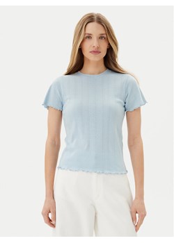 Pieces T-Shirt Fia 17155480 Błękitny Regular Fit ze sklepu MODIVO w kategorii Bluzki damskie - zdjęcie 183678741