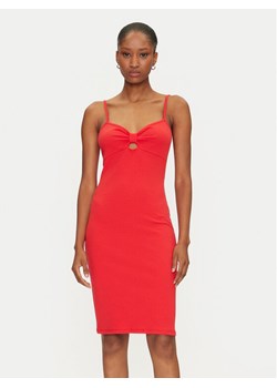 ONLY Sukienka letnia Janna 15343601 Czerwony Slim Fit ze sklepu MODIVO w kategorii Sukienki - zdjęcie 183678803