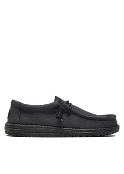 Hey Dude Mokasyny Wally Canvas 4070-060 Czarny ze sklepu MODIVO w kategorii Mokasyny męskie - zdjęcie 183678881